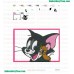 Tom And Jerry Happenise Embroidery Design