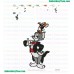 Tom And Jerry Jery Up Om Embroidery Design