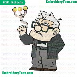 Up Embroidery Design 06