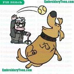 Up Embroidery Design 09