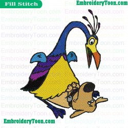 Up Embroidery Design 12