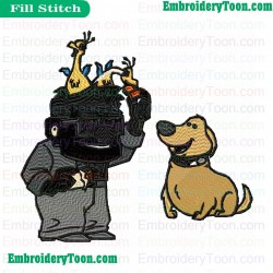 Up Embroidery Design 14
