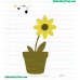 Vase Flower Embroidery Design 04