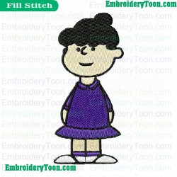 Violet Embroidery Design