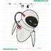 Wall E Embroidery Design 13