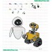 Wall E Embroidery Design 15