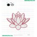 White Flower Embroidery Design