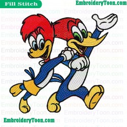 Woody Woodpecker Embroidery Design 05