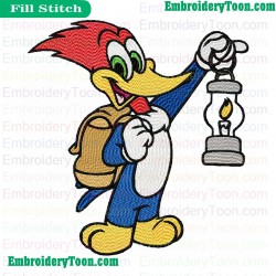 Woody Woodpecker Embroidery Design 06