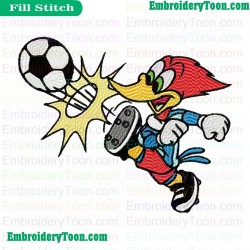 Woody Woodpecker Embroidery Design 08