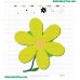 Yellow Flower Embroidery Design