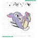 Young Thumper Playing Embroidery Design